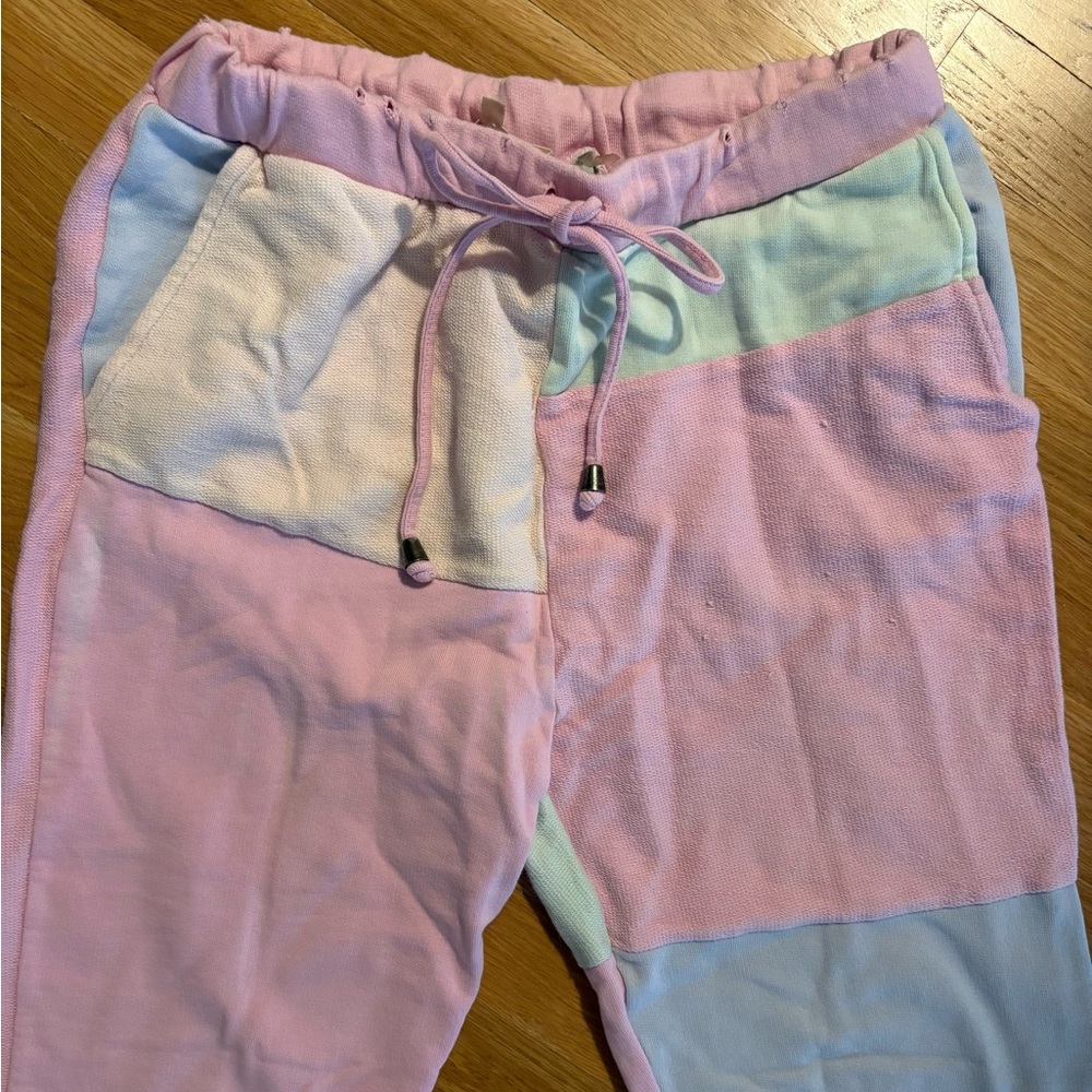 Loveshackfancy Wilder Patchwork Terry Track Pant … - image 6